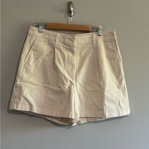 J. Crew Pleated Capeside Chino Women's Light Tan Shorts
